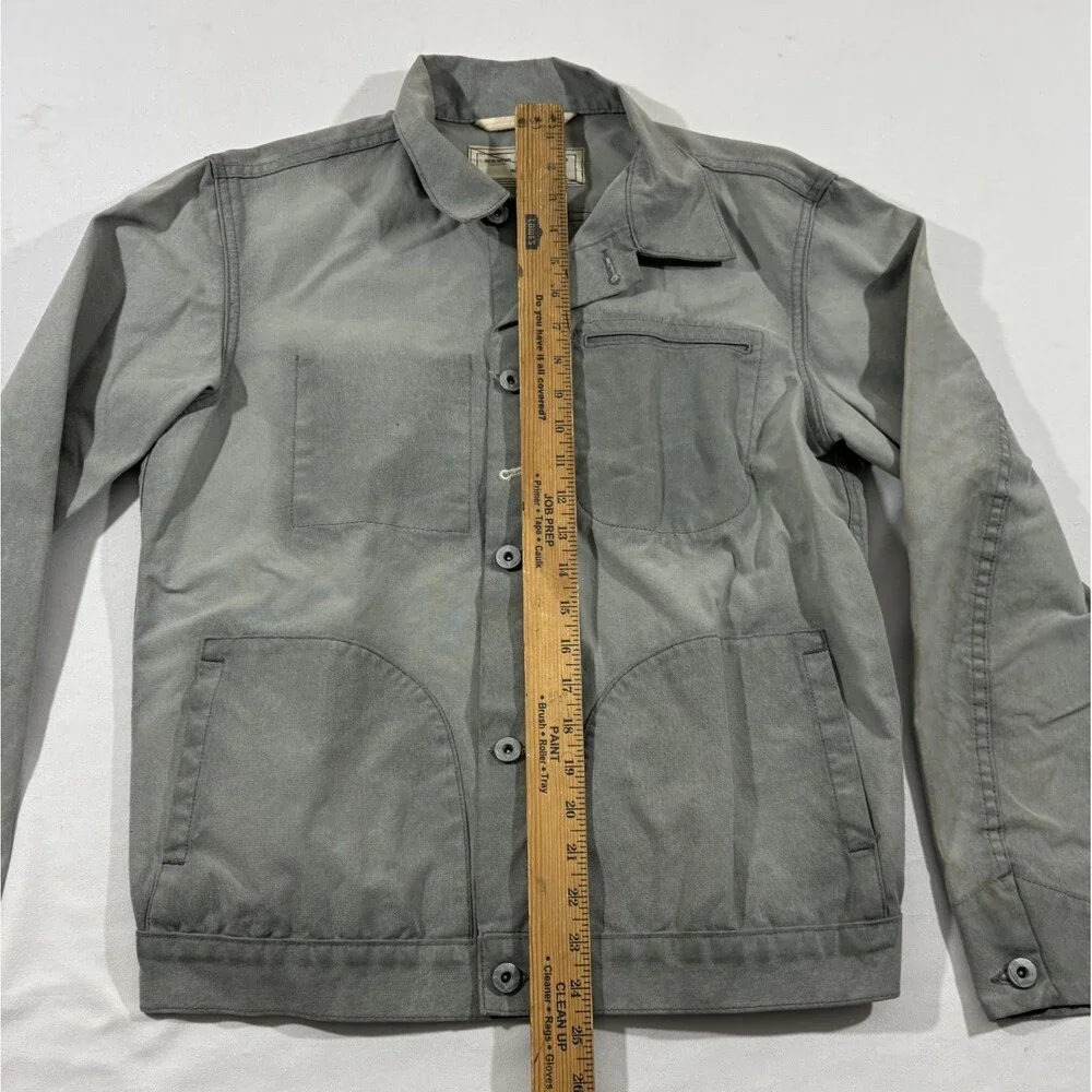Rogue Territory RGT Supply Jacket Waxed Canvas Grey Ridgeline Button Chore Sz L